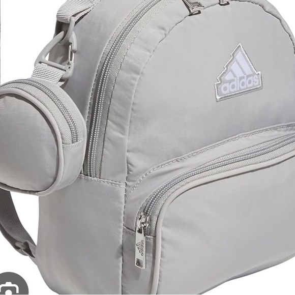 ADIDAS Small Gray Backpack Purse NWOT - Picture 4 of 4